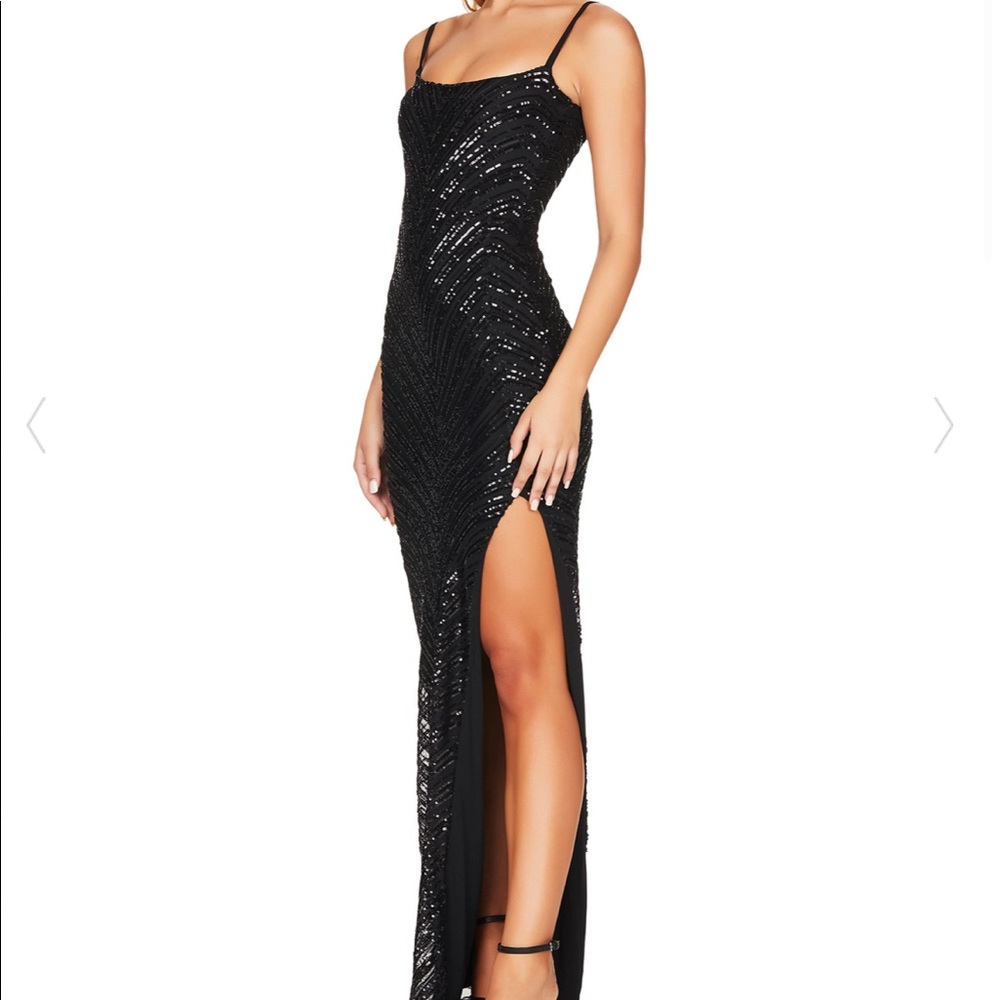 Nookie Black Zahara Gown Size Medium